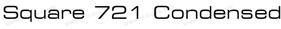 Square 721 Condensed BT字体转换